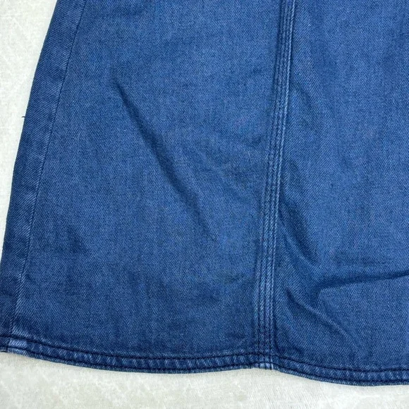 Free People High Waist Denim Braided Baby Mini Skirt - Picture 10 of 15